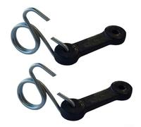 Gdfnmogo Kit di ricambio con cinghia e gancio per tosaerba 160793 - montaggio a chiavistello, plastica, nero, 4 pezzi, 43 mm (1,7 pollici)