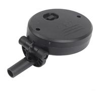 Gdfnmogo Kit di ricambio per scatola batteria solare rotonda per parti di lampade solari da esterno, parte superiore solare regolabile a 3 velocità, alloggiamento impermeabile IP55, custodia in