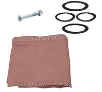 Gdfnmogo Kit di ricambio per sedia a sdraio Gravity, 160 x 43 cm, resistente alle intemperie, ad asciugatura rapida, con 4 corde elastiche e fissaggio (marrone)