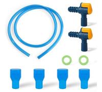 Gdfnmogo Kit di ricambio per ugello valvola di morso, 4 pezzi, con connettori dritti e angolati per sacca di idratazione, bocchini in silicone con Leak-P(C)