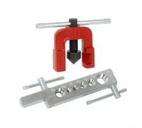 Gdfnmogo Kit di strumenti per svasatura con 6 matrici per svasature precise a 45° in rame ottone alluminio tubi in acciaio dolce, riparazione tubi freno e per applicazioni idrauliche HVAC, (set in