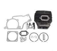 Gdfnmogo Kit pistone testa cilindro da 52 mm con guarnizioni per motosega 038 MS380 MS381, pezzo di ricambio duraturo per manutenzione e riparazione di apparecchiature elettriche esterne