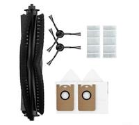 Gdfnmogo Kit sacchetti usa e getta con spazzola a rullo per aspirapolvere robot, spazzole laterali e filtri HEPA per Laresar L6-Nex come set di strumenti per la pulizia dei peli degli animali