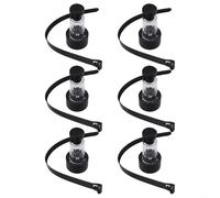 Gdfnmogo Luci solari per piscine fuori terra, impermeabili, luci galleggianti notturne a LED, luce bianca calda, alimentate a energia solare con sensore automatico giorno/notte, no (6 pezzi)