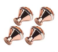 Gdfnmogo Maniglia per cassetti e porte, in metallo color oro rosa, diametro 30 mm, con foro in sile, confezione da 2 o 4