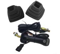 Gdfnmogo Maniglia per joystick per escavatore per macchine edili DX225, DH225-9 e DH300-9 - Per leva del cambio in plastica e lega resistente con controllo a 3 pulsanti, nero