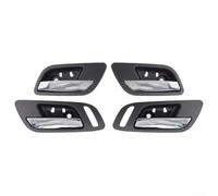 Gdfnmogo Maniglia per porta interna 4PCS per Cadillac per Chevrolet per GMC per modelli Silverado - Nero con leva cromata, OEM 15935951, ricambio anteriore e posteriore sinistro destro