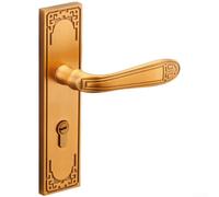 Gdfnmogo Maniglia per serratura interna in lega di zinco in stile cinese con meccanismo magnetico silenzioso per il miglioramento della casa e l'edilizia Hardw (B)