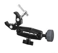 Gdfnmogo Mini staffa rotonda per tubo a scaletta per morsetto parabola satellitare Rv Rack - Mini lega configurabile per tetto in alluminio morsetto angolare per adattatore