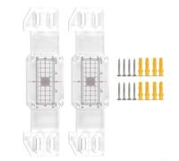 Gdfnmogo Misuratore di crepe per la misurazione di crepe da parete con 2 set di monitor rivelatori, scala acrilica 10 x 3 x 0,9 cm, graduazione ± 1 mm, viti e fogli di registrazione inclusi