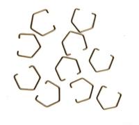 Gdfnmogo Molla di ricambio per anelli di sicurezza per Kestrel, Valiant, per Eagle II e per mulinelli da pesca Elite Baitcasting, metallo, argento, confezione da 10 (compatibile con Kast (10 pezzi)