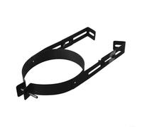 Gdfnmogo Morsetto per canna fumaria con staffa regolabile, supporto da parete in acciaio inox per canna fumaria da 150 mm, supporto per tubo fumo, clip di fissaggio duratura (12,5 cm)