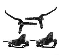 Gdfnmogo Mountain For Bike, set di freni a disco idraulici, pinze a 4 pistoncini in lega di alluminio con linee anteriori e posteriori da 850 mm e posteriori da 1550 mm, frenata forte (anteriore +