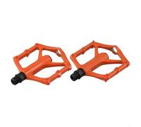 Gdfnmogo Mountain per pedali per bici, struttura in lega di alluminio, cuscinetti a doppia tenuta, leggeri e durevoli, compatibili con la maggior parte delle montagne e (arancione)