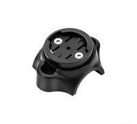 Gdfnmogo Neo - Staffa per attacco manubrio bici pieghevole, supporto per computer in alluminio CNC per Garmin, adattatore per tubo sterzo a tre pieghe, nero
