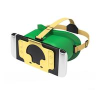 Gdfnmogo Nintendo-Switch per OLED VR Headset Occhiali con archetto regolabile e struttura ABS per un'esperienza di gioco 3D coinvolgente in diversi colori (verde)