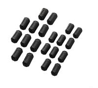 Gdfnmogo Nucleo in ferrite a clip, set da 20 pezzi con 7 mm e 13 mm per anelli per la soppressione del rumore RFI sui cavi, compatibile con cavi audio video USB AC