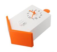 Gdfnmogo Orologio da parete a cucù, materiale ABS, design moderno e minimalista a forma di casetta degli uccelli, oscillazione a pendolo, volume regolabile, decorazione per soggiorno e ufficio (bianco