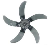 Gdfnmogo Pala del ventilatore in plastica a cinque pale da 45,7 cm con copertura per dado per ventola da tavolo verticale, compatibile con ventilatori da pavimento, ventilatori da tavolo