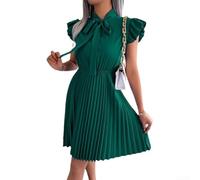 Gdfnmogo per Mini Abito Donna Scollo V Schiena Nuda Elegante per Mini | Scollo a V profondo, schiena nuda, fiocco posteriore, design sexy, perfetto per la spiaggia