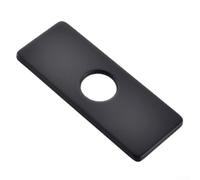 Gdfnmogo Piastra di copertura per rubinetto del lavello della cucina in acciaio inossidabile 304 spazzolato, per rubinetti a foro singolo, piastra decorativa compatibile con la maggior parte degli