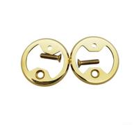 Gdfnmogo Piastra per pedale per bicicletta in lega per Wahoo, adattatore per tacchetti per ciclismo su strada, leggero, ricambio argento arcobaleno (oro)