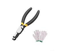 Gdfnmogo Pinze per rimozione viti scorrevoli per viti spogliate e rotte, antiscivolo, in acciaio al cromo vanadio, set con guanti, per fai da te e manutenzione (15,2 cm)