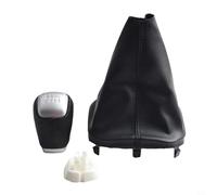 Gdfnmogo Pomello del cambio in pelle compatibile con Range Rover per Evoque 2011-2018 6 velocità cambio manuale di ricambio LR024719 LR024721 (testa + custodia)