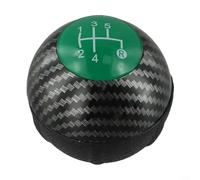 Gdfnmogo Pomello del cambio manuale con copertura verde in fibra di carbonio per modelli 2012-2018, compatibile con 5 velocità e 6 velocità, ABS per Mate (5 velocità)