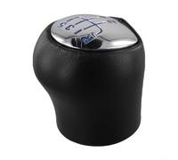 Gdfnmogo Pomello del cambio per II, compatibile con 5 marce, copertura argento brillante con rivestimento anti-rivestimento, struttura in plastica e pelle (blu)