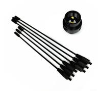 Gdfnmogo RE-02 Antenna mobile Frequenza di massa 10-1300MHz UHF Connettore femmina Car Radio Walkie-Talkie Signal Booster con aste di guadagno per VHF UHF Band Comunicazione