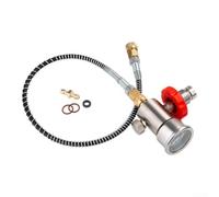 Gdfnmogo Regolatore di riempimento per immersioni subacquee con adattatore DIN G5/8, tubo da immersione ad alta pressione 6000psi 40MPa per serbatoio ARA con connettore 0,5/0,75/M10mm, tubo rinforzato