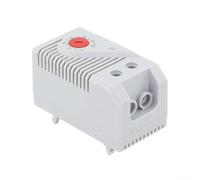 Gdfnmogo Regolatore di temperatura termostato su guida DIN Interruttore bimetallico 0-60 ° C Gamma regolabile Armadio elettrico Riscaldatore Fan Control Apparecchiature industriali (KTO011)