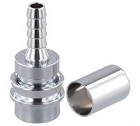 Gdfnmogo Regolatore per immersioni subacquee Adattatore per tubo a bassa pressione con connettore femmina per valvole K, raccordo rapido in ottone cromato per attrezzatura subacquea fai da te, 4,3 cm