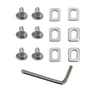 Gdfnmogo Road For Bike - Tacchetti per pedali con 6 rondelle e 6 viti M5 compatibili con KEO e sistemi