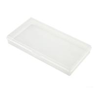 Gdfnmogo Scatola portaoggetti in plastica trasparente con scomparti multipli per piccoli oggetti, componenti elettronici, viti, forniture artigianali, viaggi (14,4 x 7,7 x 2 cm)