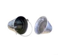 Gdfnmogo Secchio per grasso per barbecue a pellet con 10 fodere in lamina usa e getta, secchio antigoccia in metallo zincato per cucinare all'aperto, compatibile con Traeger e Pit Boss, ideale per