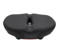 Gdfnmogo Sella per bicicletta comoda extra large e larga con doppio assorbimento degli urti, cuscinetto in gel morbido per bicicletta pieghevole in città (nero)