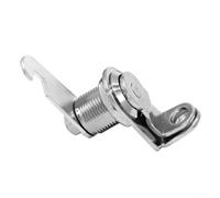 Gdfnmogo Serratura a camma in lega di zinco, 16 mm, 20 mm, 25 mm, 30 mm, lucchettabile, per armadietti, vetrine, bancomat, distributori automatici, cassaforte, argento (20 mm)