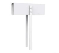 Gdfnmogo Serratura a doppia porta in metallo con asta scorrevole estesa, chiusura di sicurezza per bambini senza trapano per porte pieghevoli, armadi, armadi e animali domestici a prova di