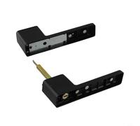 Gdfnmogo Serratura magnetica minimalista silenziosa per porte interne della camera da letto, meccanismo di blocco integrato in lega di zinco, ingresso senza chiave con chiave integrata, SM (bianco)