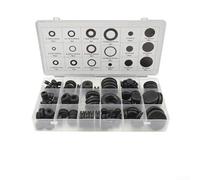 Gdfnmogo Set di 125 occhielli in gomma di 18 misure per sigillare, rondelle resistenti ad acqua, olio e polvere, con scatola portaoggetti, compatibili con applicazioni automobilistiche, industriali