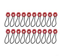 Gdfnmogo Set di 20 corde di ricambio luminose per cerniera, in poliuretano termoplastico, si illuminano al buio, per zaini, campeggio (rosso)