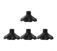 Gdfnmogo Set di 4 piedini per sedie da campeggio, antiscivolo e resistenti all'usura, in plastica, per sedie pieghevoli da esterno, impediscono l'affondamento nel terreno (16 mm)