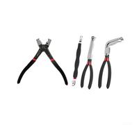 Gdfnmogo Set di 4 pinze di scollegamento elettrico per cablaggio automobilistico, in acciaio al carbonio con PVC, 177-210 mm, multi-angolo per iniettori di carburante e sensori MAF