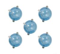 Gdfnmogo Set di 5 galleggianti da pesca a forma di palla a bolla cava per pesca in mare e fiume, 25/32/40/47 mm con galleggiamento regolabile, in plastica rosso/blu e M (40 mm)