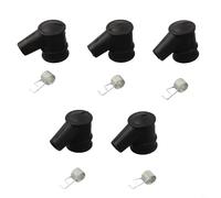 Gdfnmogo Set di 5 tappi per bobina di accensione e molla, in gomma duratura, parti di ricambio in metallo e gomma, compatibili con 45 CC, 52 CC, 58 CC, 4500, 5200, 5800, 2 modelli per