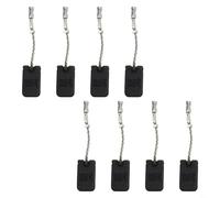 Gdfnmogo Set di 8 spazzole per motore in carbonio, 5 x 10 x 16 mm, set di ricambio per utensili elettrici Bosch GWS 1000 1100 1400 10 11 14 15-125, lunga durata, in carbonio e metallo