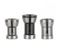 Gdfnmogo Set di mandrini per fresatrice elettrica e tagliatrice per incisione, in acciaio al carbonio da 6 mm/6,35 mm/8 mm, 1 o 3 pezzi, adatto per fresa per legno (6,35 mm)
