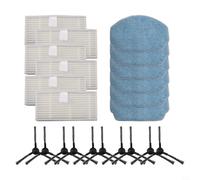 Gdfnmogo Set di ricambio con filtro a spazzola laterale e panno mocio per robot aspirapolvere Cecotec Conga 999 e X-Treme compatibile con compressore d'aria Pres(B)